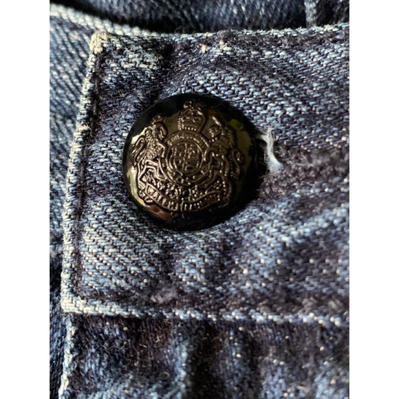 Ralph Lauren Women's Size 12 Jeans Straight Leg Hi Rise Embroidery Velvet Beaded - Picture 10 of 10